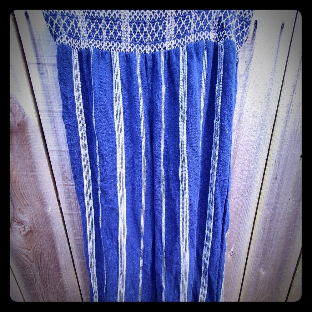 Indigo Rein Linen Palazzo Pants L